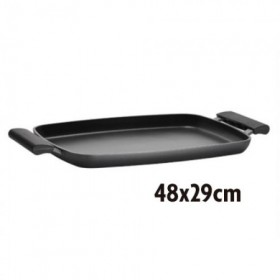 PLANCHA ASAR 48x29CM NEGRA INOXIBAR