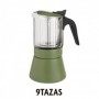 CAFETERA CLAIR 9 TAZAS VERDE INOXIBAR