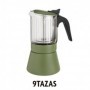 CAFETERA CLAIR 9 TAZAS VERDE INOXIBAR