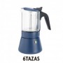 CAFETERA CLAIR 6 TAZAS AZUL INOXIBAR