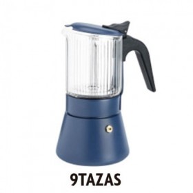 CAFETERA CLAIR 9 TAZAS AZUL INOXIBAR