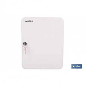 Armario metálico para llaves con cerradura | Incluye 2 llaves y kit de fijación | Disponible para 20, 40, 60 y 80 llaves