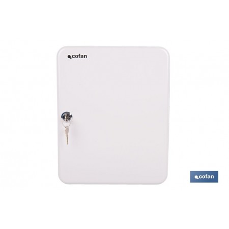 Armario metálico para llaves con cerradura | Incluye 2 llaves y kit de fijación | Disponible para 20, 40, 60 y 80 llaves