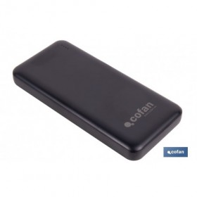 Batería externa portátil de 20 W con USB-A y USB tipo C | Power bank 10.000 mAh de polímero de litio 3,7 V