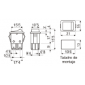 ▷ Interruptor Luminoso Con N T/R Faston 4.8 - Pack 25 uds