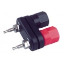 ▷ Borne Doble Colores Rojo Y Negro - 09.085 | Ferreidea