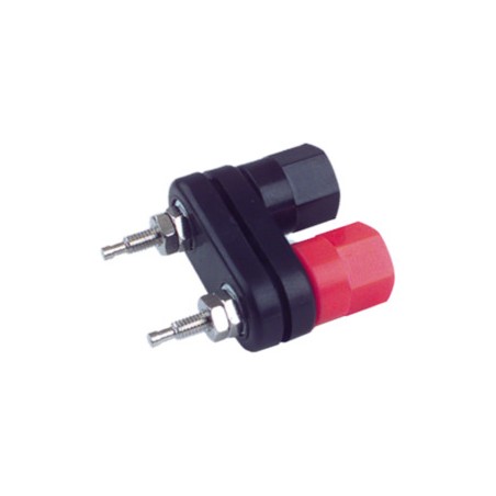 ▷ Borne Doble Colores Rojo Y Negro - 09.085 | Ferreidea