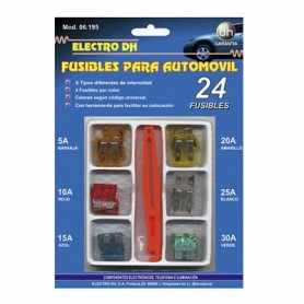 ▷ Kit 24 Fusibles Coche De 5-10-15-20-25-30A | Ferreidea