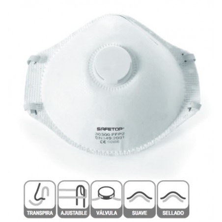 ▷ Mascarilla Anti Virus FFP2 con Válvula ✔️