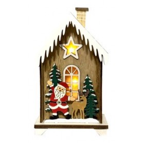 ≫ Casita Papa Noel Con Luz 96.006 ✔ Ferreidea