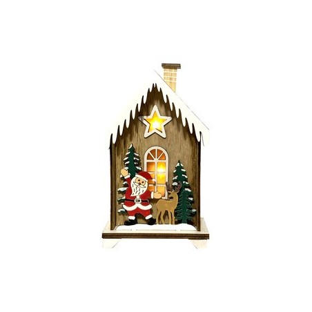 ≫ Casita Papa Noel Con Luz 96.006 ✔ Ferreidea