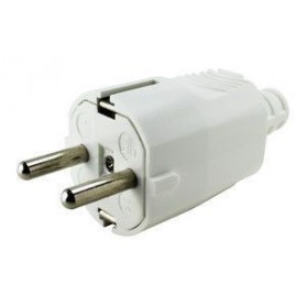 ≫ Clavija Bipolar Toma Tierra 16A Blanca Blister 36.028-B-Bt ✔ Ferreidea
