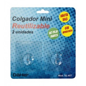 ≫ Colgador Reutilizable 2 Piezas Mini.Max 3Kg 92.407 ✔ Ferreidea