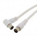 ≫ Conexion Blanca Tv Con Cable Rg59 De 1.5 Metros  37.004-1.5-B-Ac ✔ Ferreidea
