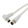 ≫ Conexion Blanca Tv Con Cable Rg59 De 1.5 Metros  37.004-1.5-B-Ac ✔ Ferreidea