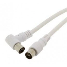 ≫ Conexion Blanca Tv Con Cable Rg59 De 2.5 Metros  37.004-2.5-B-Ac ✔ Ferreidea