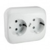 ≫ Doble Base Shucko Empotrable Marfil 36.530-Db-M ✔ Ferreidea