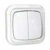 ≫ Doble Conmutador Superficie Marfil. 36.480-Dc-M ✔ Ferreidea