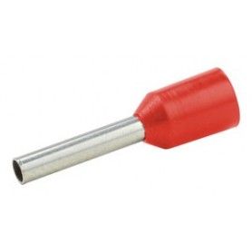 ▷ Puntera Cable. Seccion 1.5 Milimetros Tubo 10Mm Roja. 31.607-1.5-10-R - Pack 100 uds