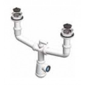 ≫ Sifón Botella Extensible Doble Válvula Fregadero  92.876 ✔ Ferreidea
