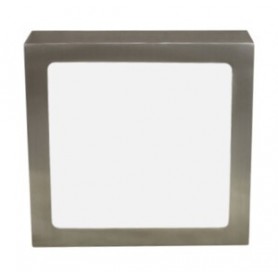 ≫ Plafón Led Cuadrado Superficie 12 Wattios Níquel 6500K 81.635-C-Ni-Dia ✔ Ferreidea