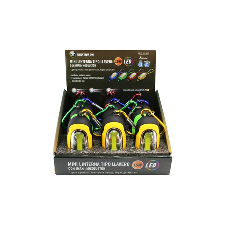 ≫ Linterna Portátil Cob Con Iman Expositor 12U 60.401 ✔ Ferreidea