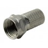 ▷ Conector F Macho Torsión Con Arandela Goma 19.465-Tv-Sat-Ag - Pack 25 uds