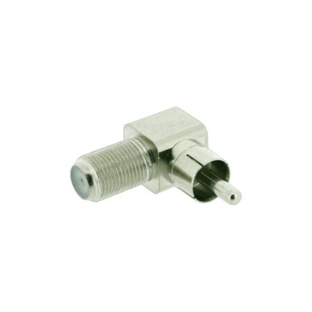 ≫ Conector F Hembra A Rca Macho Acodado 19.562 ✔ Ferreidea