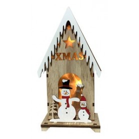≫ Casita Muñeco De Nieve Con Luz 96.008 ✔ Ferreidea