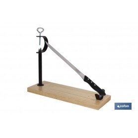Soporte jamonero Mod. Serrano + cuchillo Modelo Safron Cofan