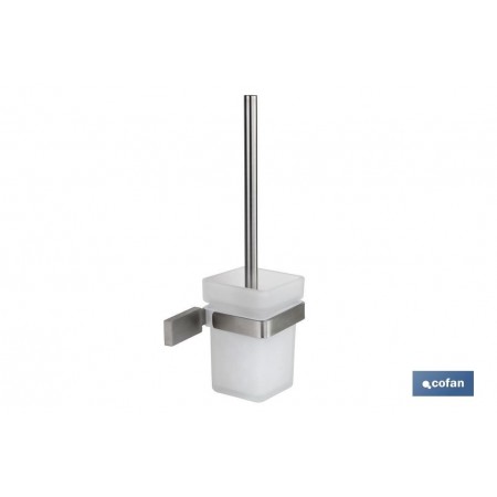 Escobillero para cuarto de baño Fabricado en acero inoxidable Madeira Cofan