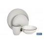 Vajilla de Cerámica Color Beige Cofan Modelo Mapta