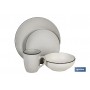 Vajilla de Cerámica Color Beige Cofan Modelo Mapta